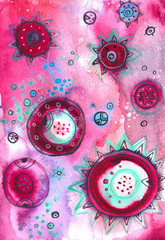 Raspberry Pink Abstract Background