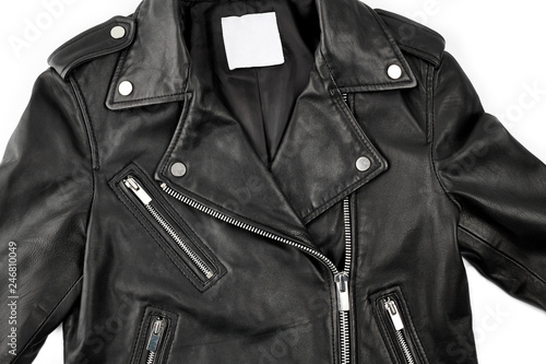 textured biker jacket