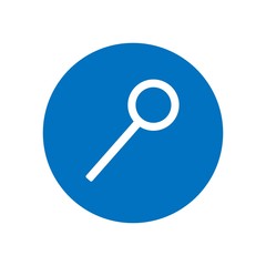 Magnifying glass icon isolated. Isolated vector illustration