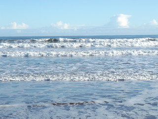 waves on beach