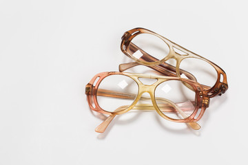 optical vintage glasses isolated