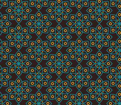 Seamless Indonesian Batik Pattern. Able to repeat for textile printing.