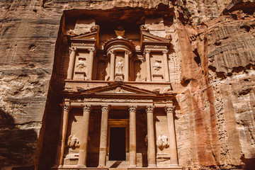 Petra, Jordan-- it is a symbol of Jordan, as well as Jordan's most-visited tourist attraction....