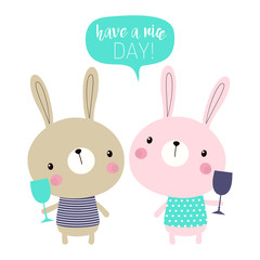 cute cartoon bunnies
