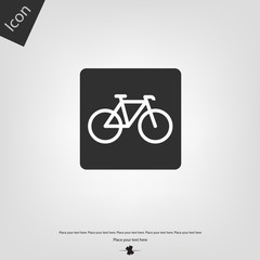 Bicycle sign. Vector icon