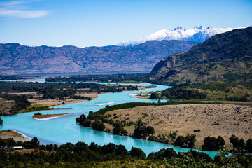 Rio Baker. Comuna de Cochrane. Region de Aysen. Chile. Carretera Austral