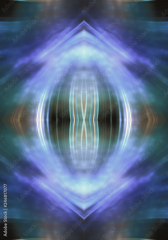 Poster abstract artistic 3d computer generated smooth energetic colorful fractal background