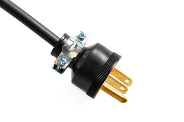 power plug isolated on white background