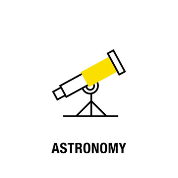 ASTRONOMY ICON CONCEPT