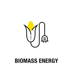 BIOMASS ENERGY ICON CONCEPT