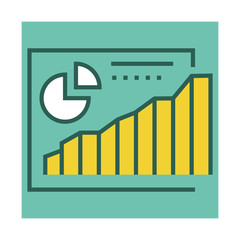  BUSINESS GRAPH ICON CONCEPT