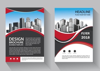 Business abstract vector template. Brochure design, cover modern layout, annual report, poster, flyer in A4 with colorful triangles, geometric shapes for tech, science, market with light background