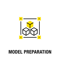 MODEL PREPARATION ICON CONCEPT