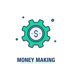 MONEY MAKING ICON CONCEPT