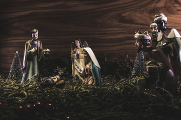 Fototapeta na wymiar catholic christmas decoration