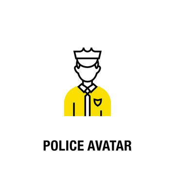 POLICE AVATAR ICON CONCEPT
