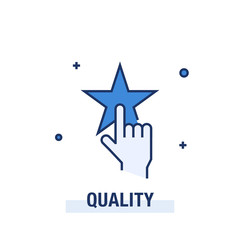 Obraz premium QUALITY ICON CONCEPT