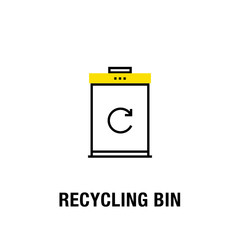 RECYCLING BIN ICON CONCEPT