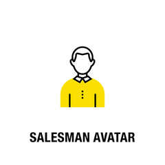 SALESMAN AVATAR ICON CONCEPT