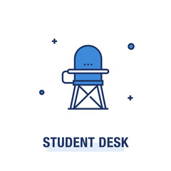 STUDENT DESK ICON CONCEPT