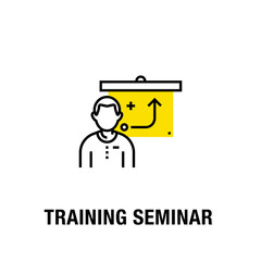 TRAINING SEMINAR ICON CONCEPT