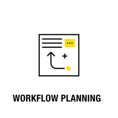 WORKFLOW PLANNING ICON CONCEPT