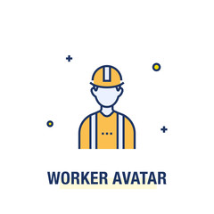 WORKER AVATAR ICON CONCEPT