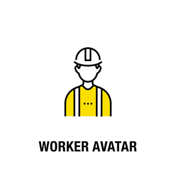 WORKER AVATAR ICON CONCEPT