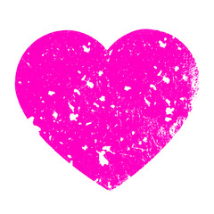 Pink grungy heart