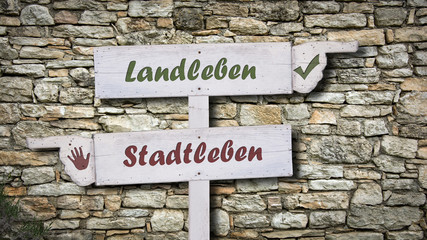 Schild 378 - Landleben