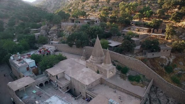 Temple of Yazidi Religion (Lalish - The Ziarat) 4K