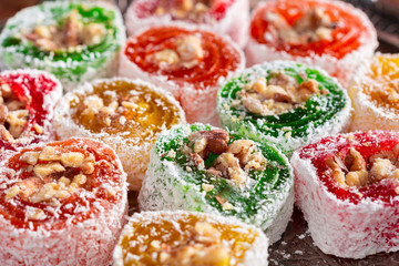 Turkish delight close up