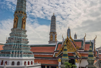 Fototapeta premium Wat Phra Kaew or Wat Phra Si Rattana Satsadaram, , Thailand.