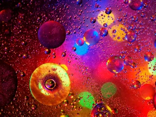 Tapeten kleurige olie druppels © Marina