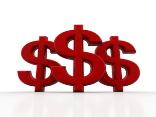 3d rendered dollar symbol 