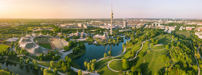 Olympic Park Munich - obrazy, fototapety, plakaty