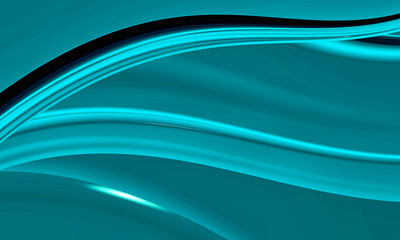 Beautiful modern wave for art projects, cards, business, posters. 3D illustration, computer-generated fractal