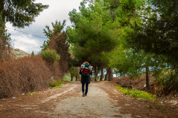 Obraz premium Hike and adventure at mountain.