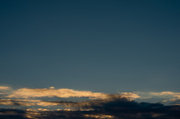 Blue ClLow Angle View Of Blue Cloudy Sky during Sunset