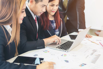 Teamwork of business