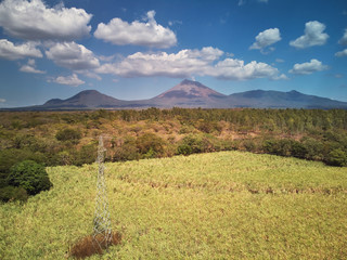 Fototapeta premium Electrical voltage tower