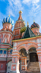 Fototapeta na wymiar Cathedral of St. Vasily on Red Square Moscow Russia.