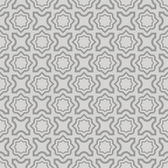 Abstract grey geometric pattern on grey background. Seamless abstract ornament. Vector illustration