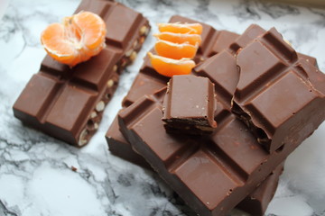 chocolate with mandarin