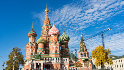 Fototapeta premium Cathedral of St. Vasily on Red Square Moscow Russia.