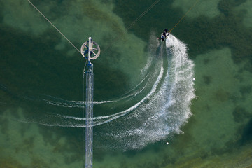 Wakeboarding drone