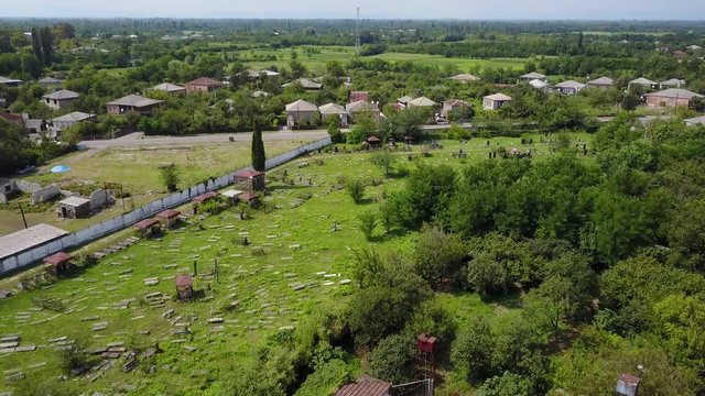 Rural area in Georgia, aerial 4k