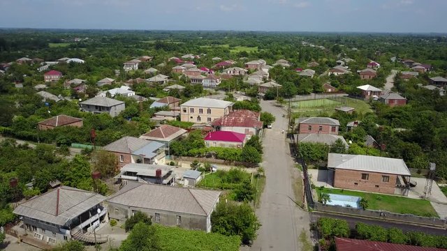 Rural area in Georgia, aerial 4k