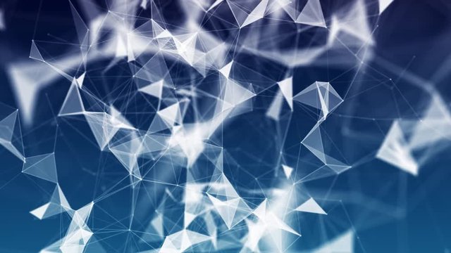 Abstract plexus background with triangles