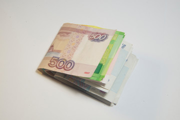 rubles banknote cash